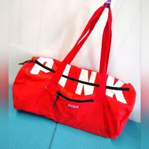 Victoria's Secret Gym Bag Sports Tote Travel Bags Carry On Weekender Lightweight